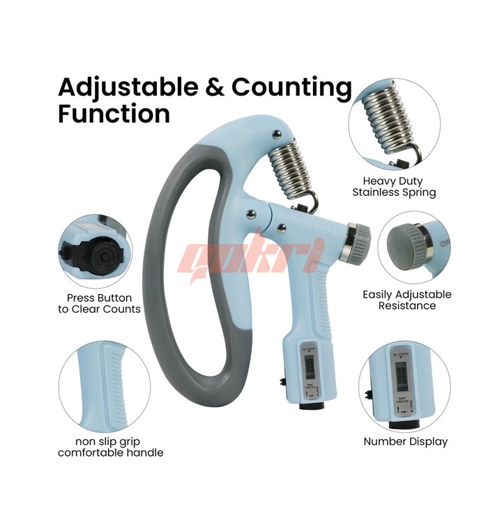 Adjustable Heavy Counting Grips 10-100Kg - Sports & Fitness