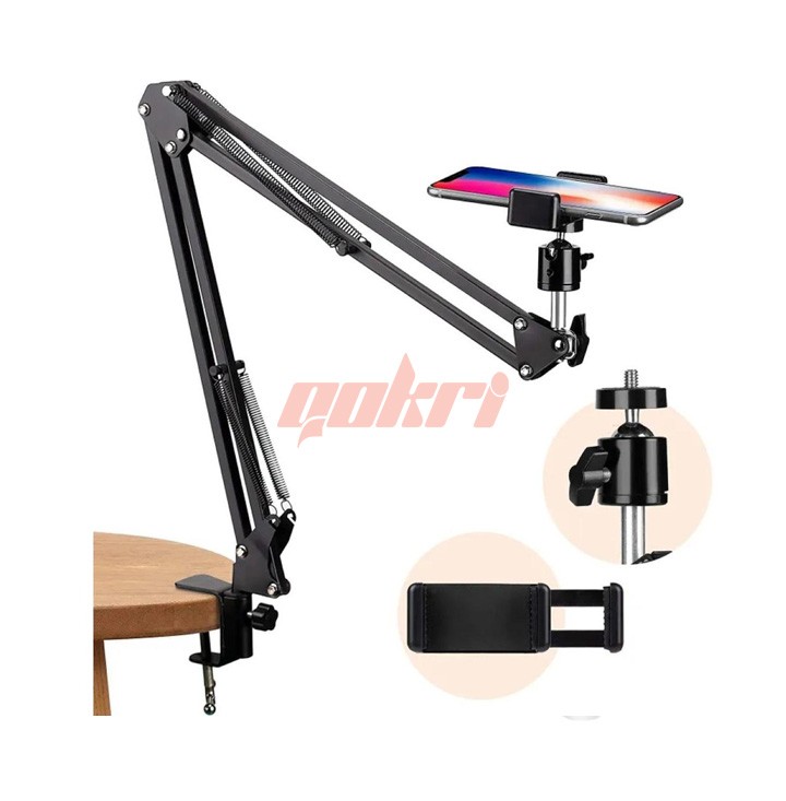 Overhead Video Stand Phone Holder Articulating Arm