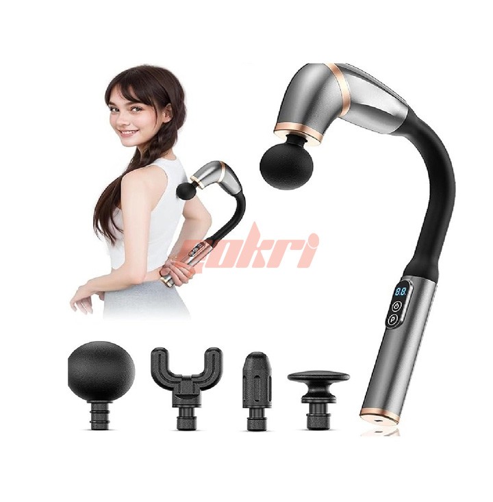 Massage Gun with Extension Handle,Deep Tissue Handheld Muscle Massager
